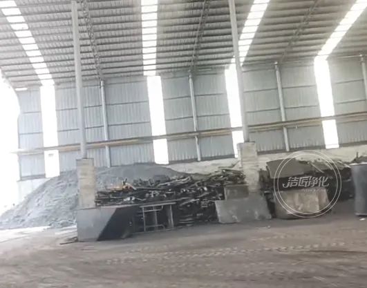 潔匠凈化·的凈工業(yè)除臭劑_為陶瓷廠煤氣站安裝100+個高壓噴霧頭！Dejing的凈?除臭顯實力！